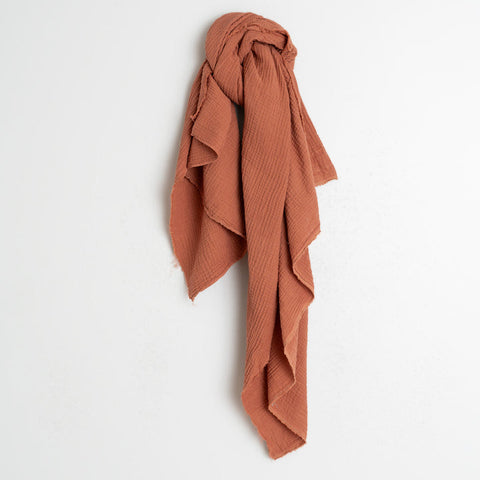 Indi & Cold // Cotton Gauze Scarf Clay
