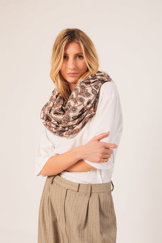 Indi & Cold // Cotton Crepe Print Scarf
