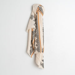 Indi & Cold // Embroidered Scarf