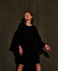 Devlyn van Loon // Darted Detail Dress Black