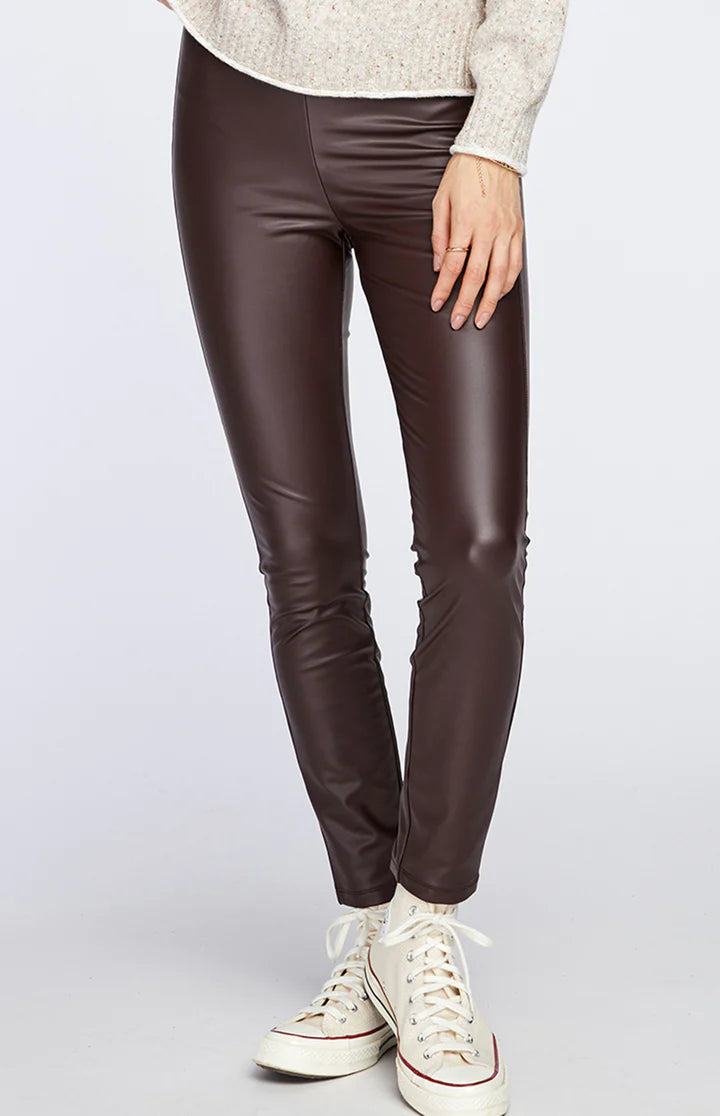 DONAVAN FAUX LEATHER LEGGING