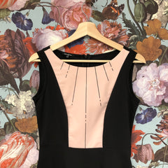 Sara Duke // A-Line Dress Black and Blush