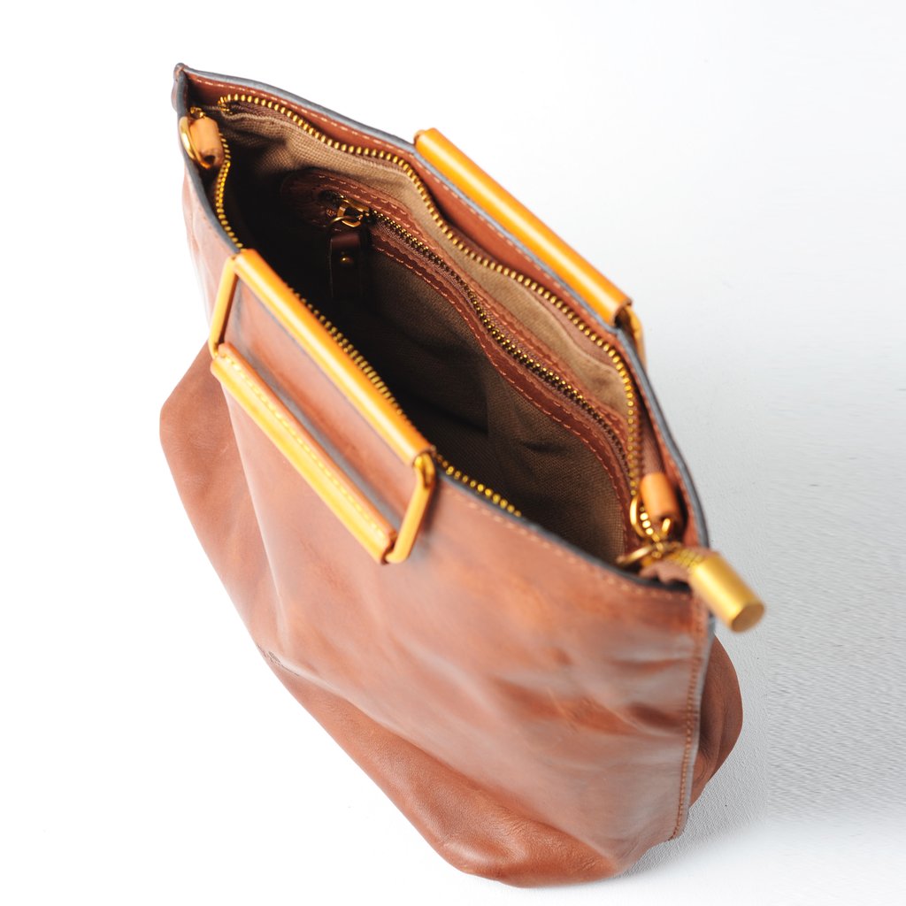 Uppdoo // JOY Mini Tote Light Chestnut