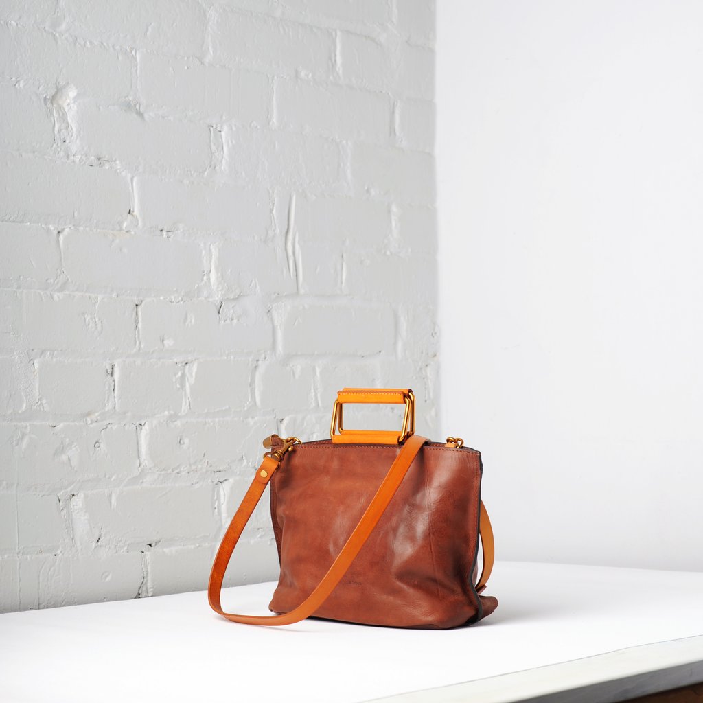 Uppdoo // JOY Mini Tote Light Chestnut