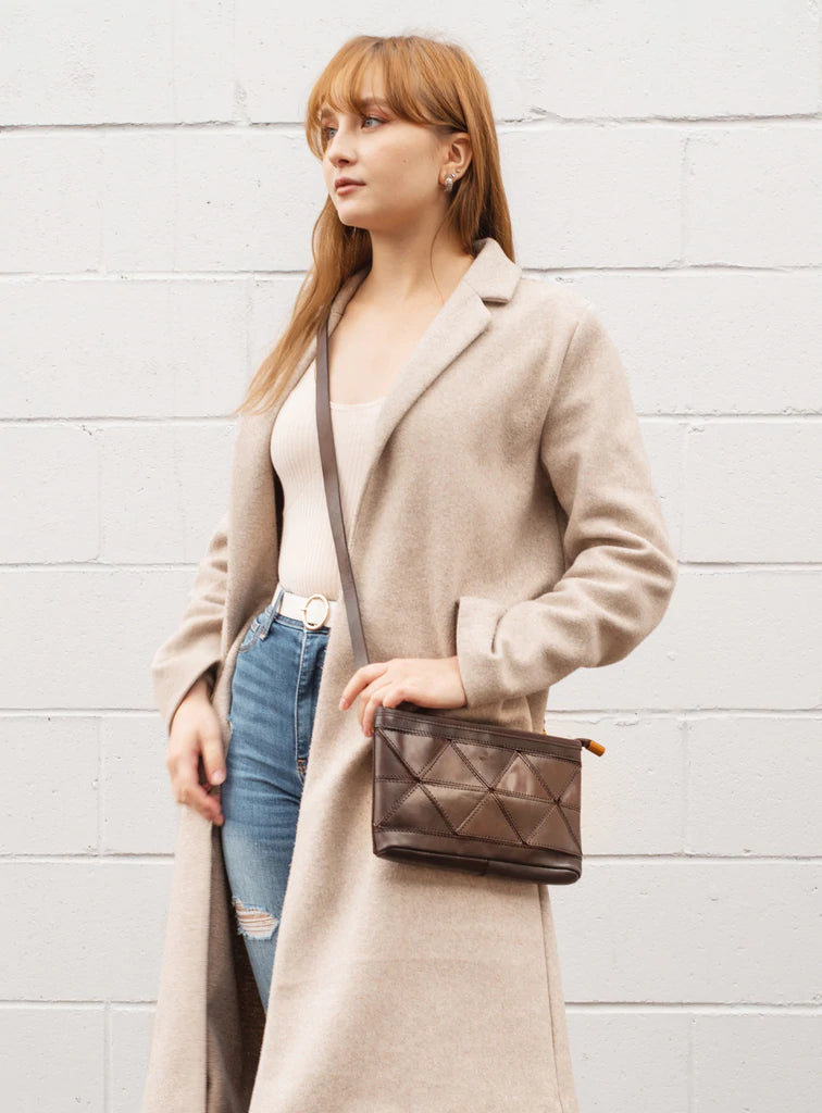 Uppdoo // Origami Clutch/Crossbody Espresso