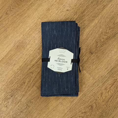 Danica // Heirloom Linen Napkins Navy