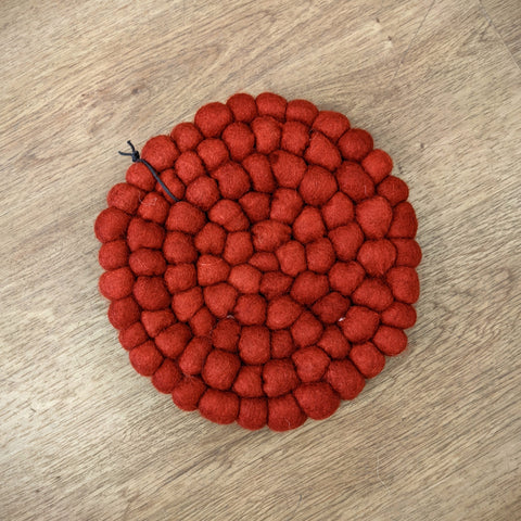 Danica // Heirloom Dot Felt Trivet Chili
