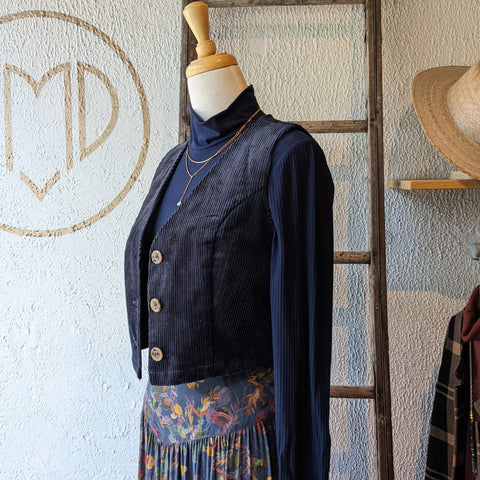 Jennifer Glasgow // Omura Vest Navy