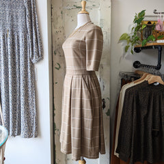 Bodybag by Jude // Lennox Grid Dress Camel