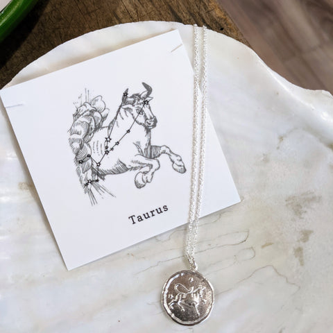 Nicole Gilbert // Taurus Necklace Sterling Silver