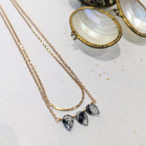 Hailey Gerrits // Shyla Necklace Tourmaline Quartz