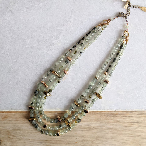 Hailey Gerrits // Samara Necklace Prehnite