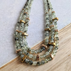 Hailey Gerrits // Samara Necklace Prehnite