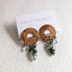 Hailey Gerrits // Denali Earrings Prehnite & Moss