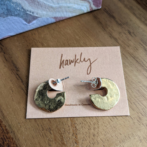 Hawkly // Emerge Earrings Bronze