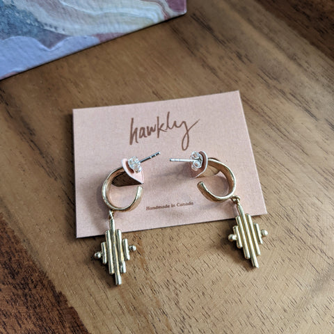 Hawkly // Lumin Hoops Bronze