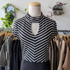Melissa Nepton // Fara Dress Striped Black