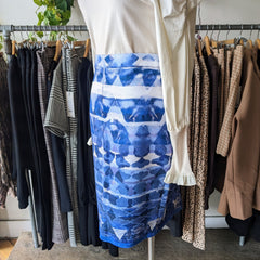 Valerie Dumaine // Hilma Skirt Faux Suede Print
