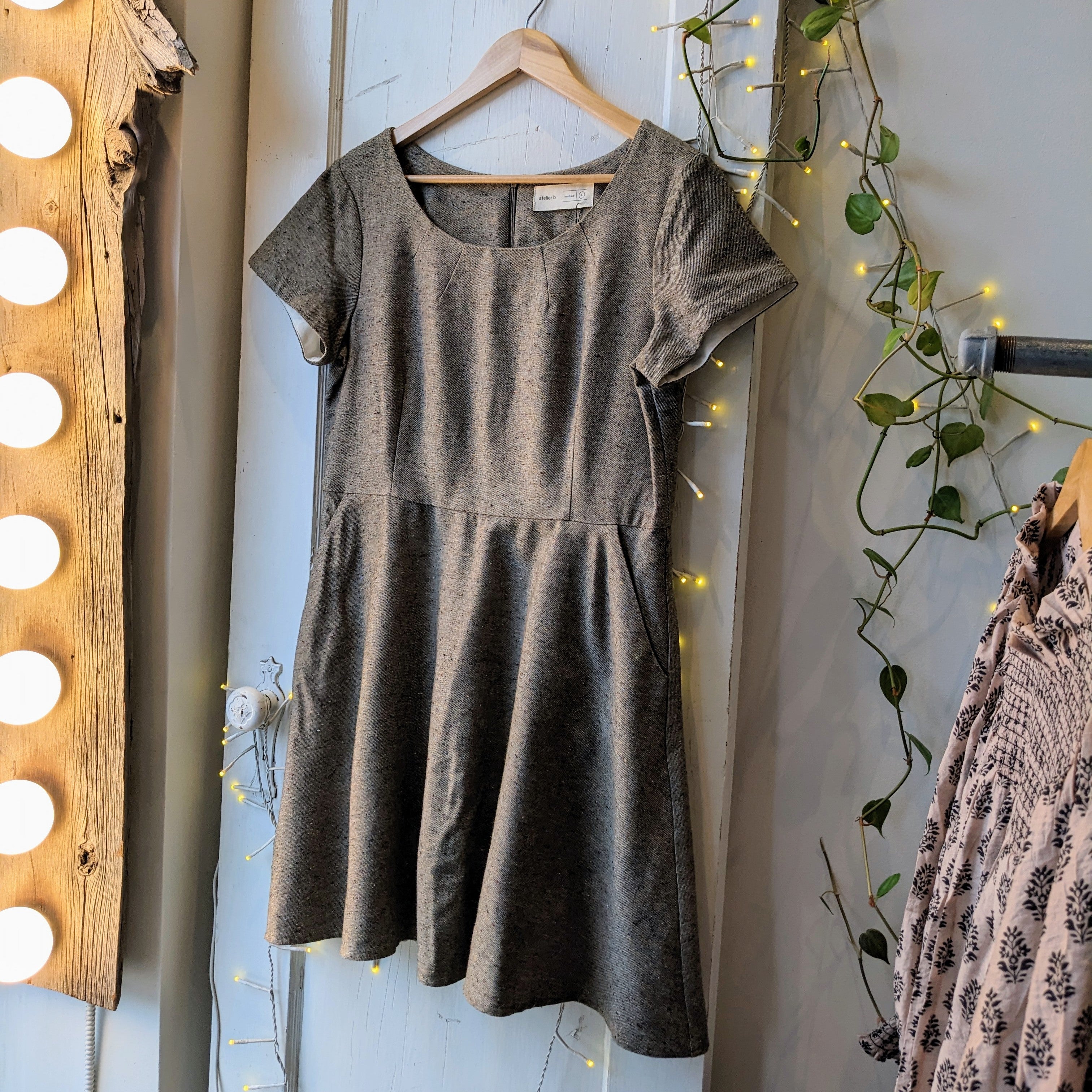 Atelier B. // Tweed Dress Mushroom L
