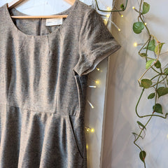 Atelier B. // Tweed Dress Mushroom L