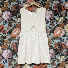 Eve Gravel // Textured Dress Off-White