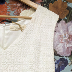 Eve Gravel // Textured Dress Off-White