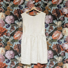 Eve Gravel // Textured Dress Off-White