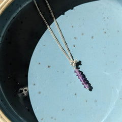 Three of Cups // VI of Swords Necklace Amethyst SS
