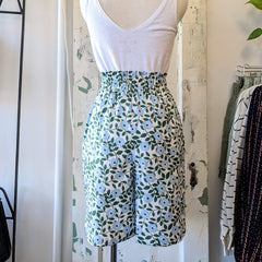 Eve Gravel // Arthemis Shorts Blue Flowers