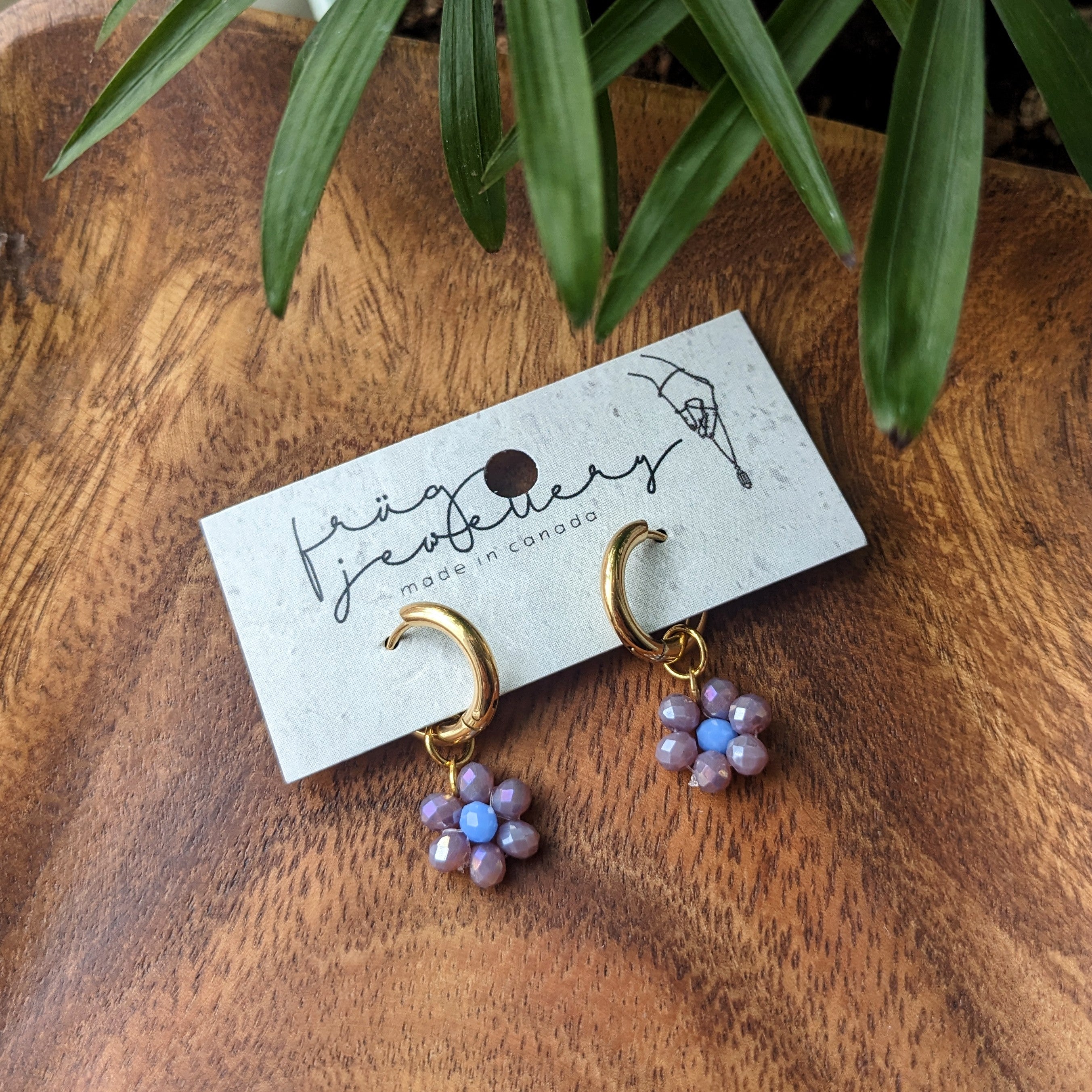 Frug // Daisy Earrings Purple