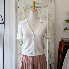 Gentle Fawn // Richie White Knit Top