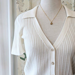 Gentle Fawn // Richie White Knit Top