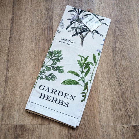 Danica // Garden Herbs Dishtowel
