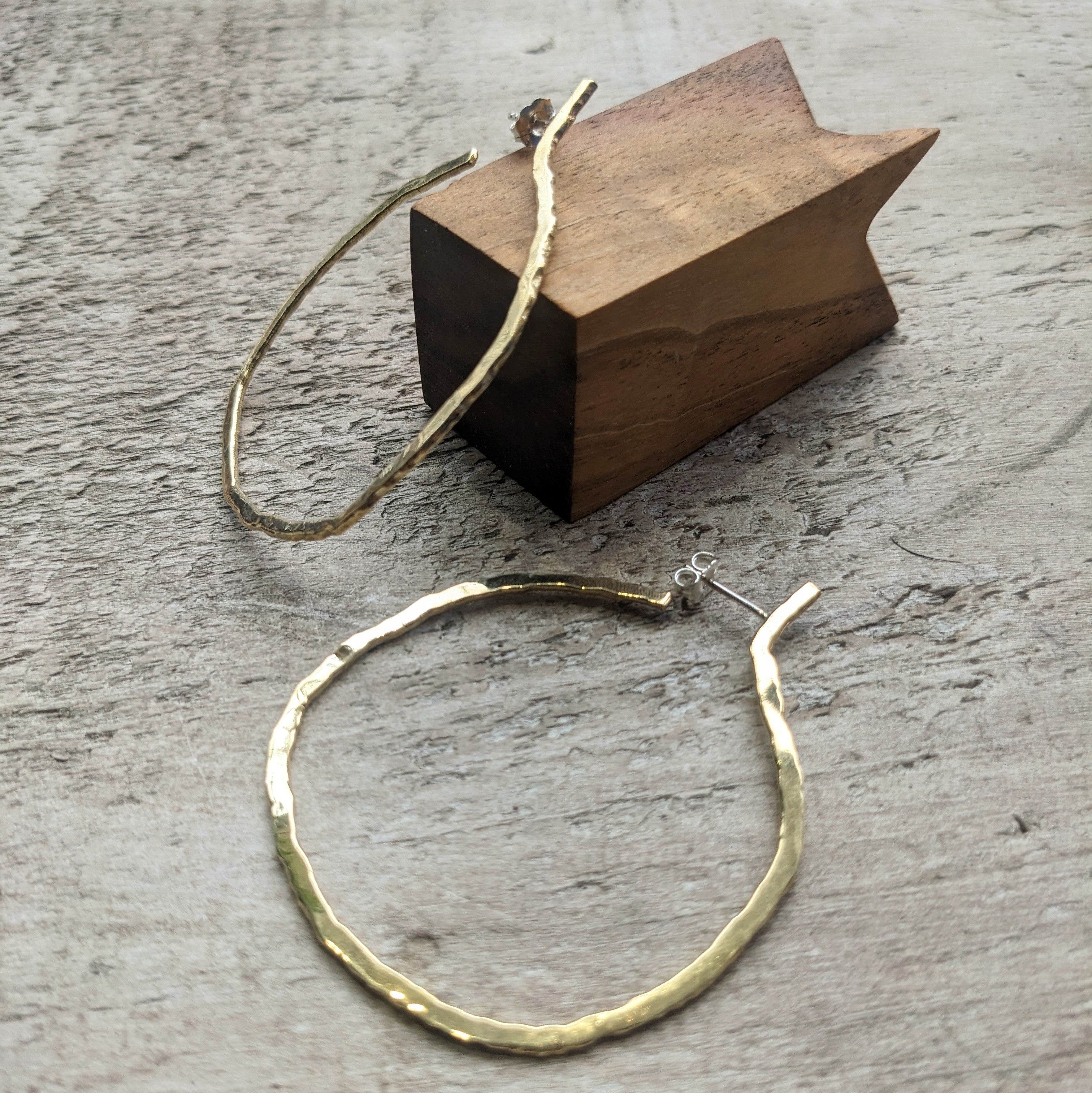 Gabrielle Desmarais // Bifora Earrings Brass