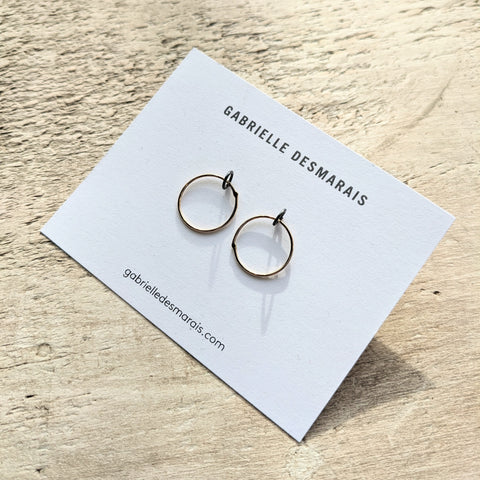 Gabrielle Desmarais // SRS2 Earrings 14K gold SS
