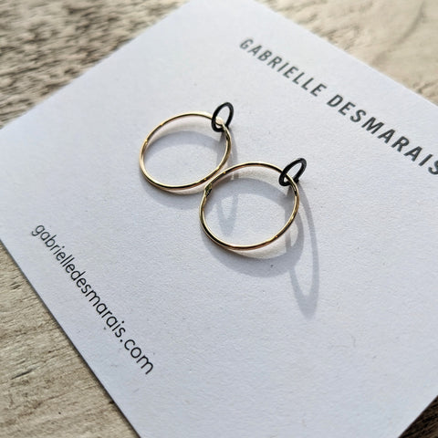 Gabrielle Desmarais // SRS2 Earrings 14K gold SS