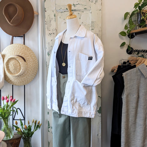 Dr. Denim // Ina Worker Jacket White