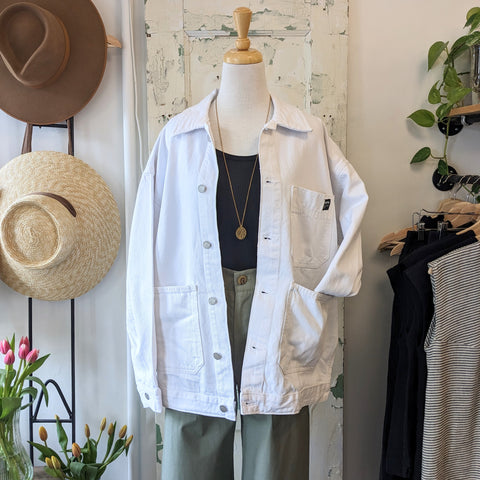 Dr. Denim // Ina Worker Jacket White