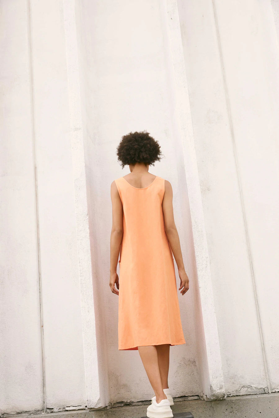 Eve Gravel // Pivone Dress Papaya