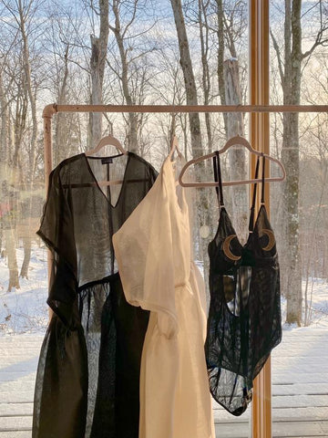 Noemiah // Tulipe Dress Black Silk