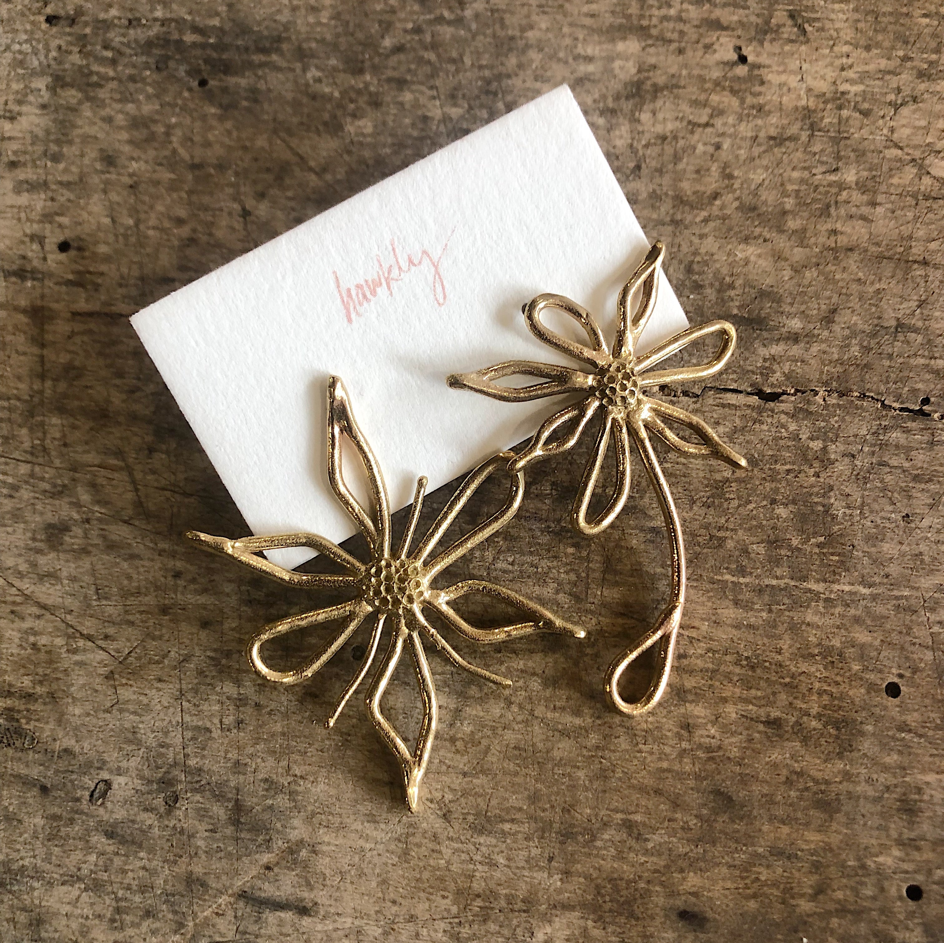 Hawkly // Bloom Earrings Bronze