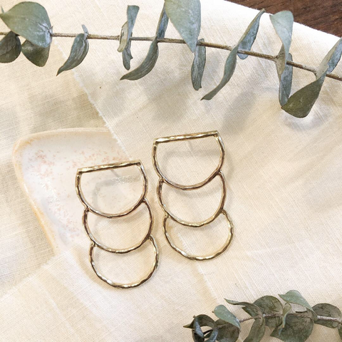White Feather Design // Rise Earrings