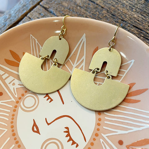 Darlings of Denmark  // Brass Earrings Vogg