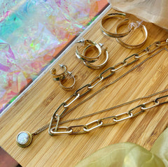 Lissa Bowie // Wide Channel Hug Hoops