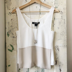 Souvenir // Brass Long Pearl Necklace
