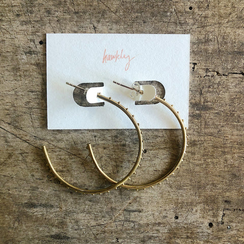 Lissa Bowie //  Channel Hoops X-Large 2.5"