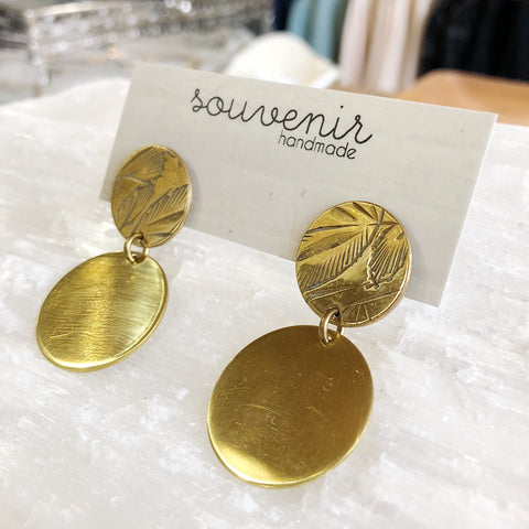 Darlings of Denmark  // Brass Earrings Fullie Smooth