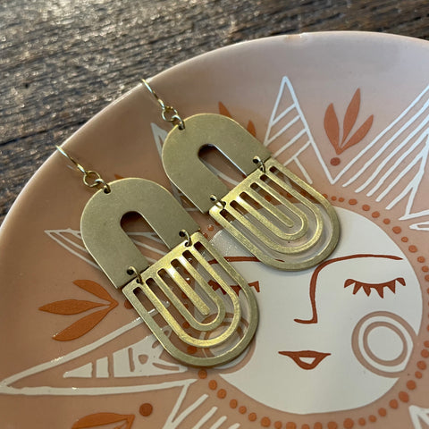 Darlings of Denmark  // Brass Earrings Vogg