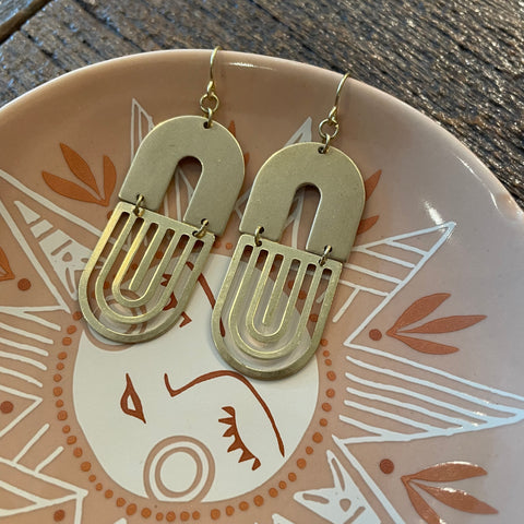 Darlings of Denmark  // Brass Earrings Vogg