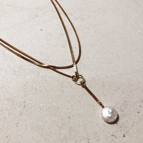 Hailey Gerrits // Sidra Necklace Pearl